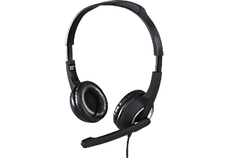 HAMA HS-P150 - PC-Headset (Kabelgebunden, Stereo, On-ear, Schwarz/Silber)