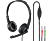 HAMA HS-P150 - Cuffie con microfono (Wired, Stereo, On-ear, Nero/Argento)