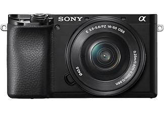 SONY A6100 Digitális fényképezőgép + 16-50 mm fekete kit (ILCE-6100LB)