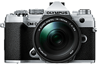 OLYMPUS OM-D E-M5 Mark III Systemkamera mit Objektiv 14-150 mm, 7,6 cm Display Touchscreen