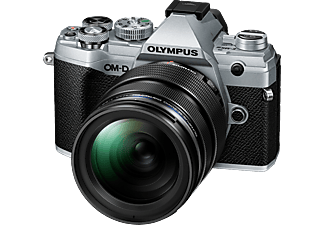 OLYMPUS OM-D E-M5 Mark III Systemkamera mit Objektiv 12-40 mm, 7,6 cm Display Touchscreen