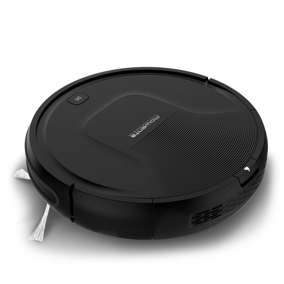 Robot aspirador - Rowenta Explorer RR6825, 0,25 L, Control remoto, Negro