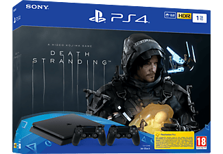 PlayStation 4 Slim 1TB + 2 Controller - Death Stranding Bundle - Console videogiochi - Nero lucente