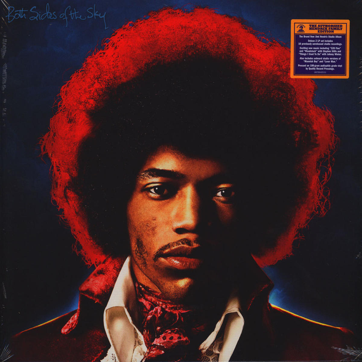 Album borító egy afro hajú férfi arcával és a 'Both Sides of the Sky' címmel.