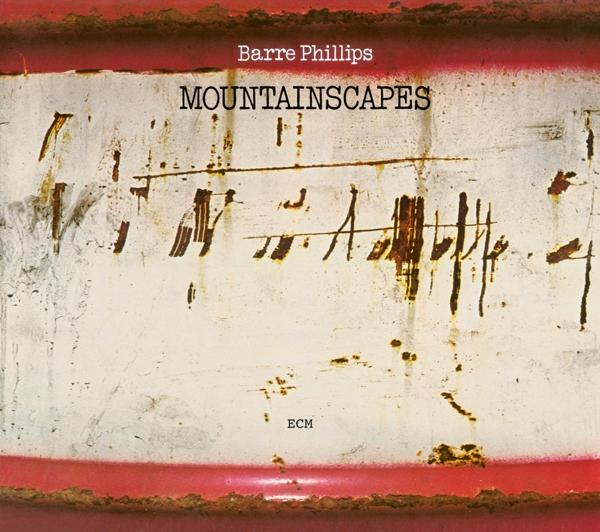 Barre Phillips album borítója, rozsdás felülettel és szöveggel.