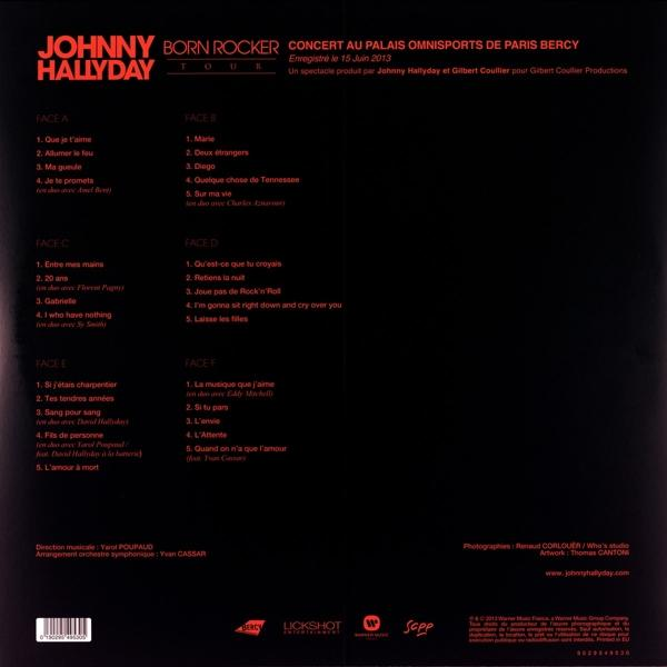 Johnny Hallyday - Born Rocker Tour: Bercy (LTD) LP