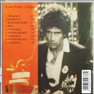 Richard Pinhas - L'Ethique  - (CD)