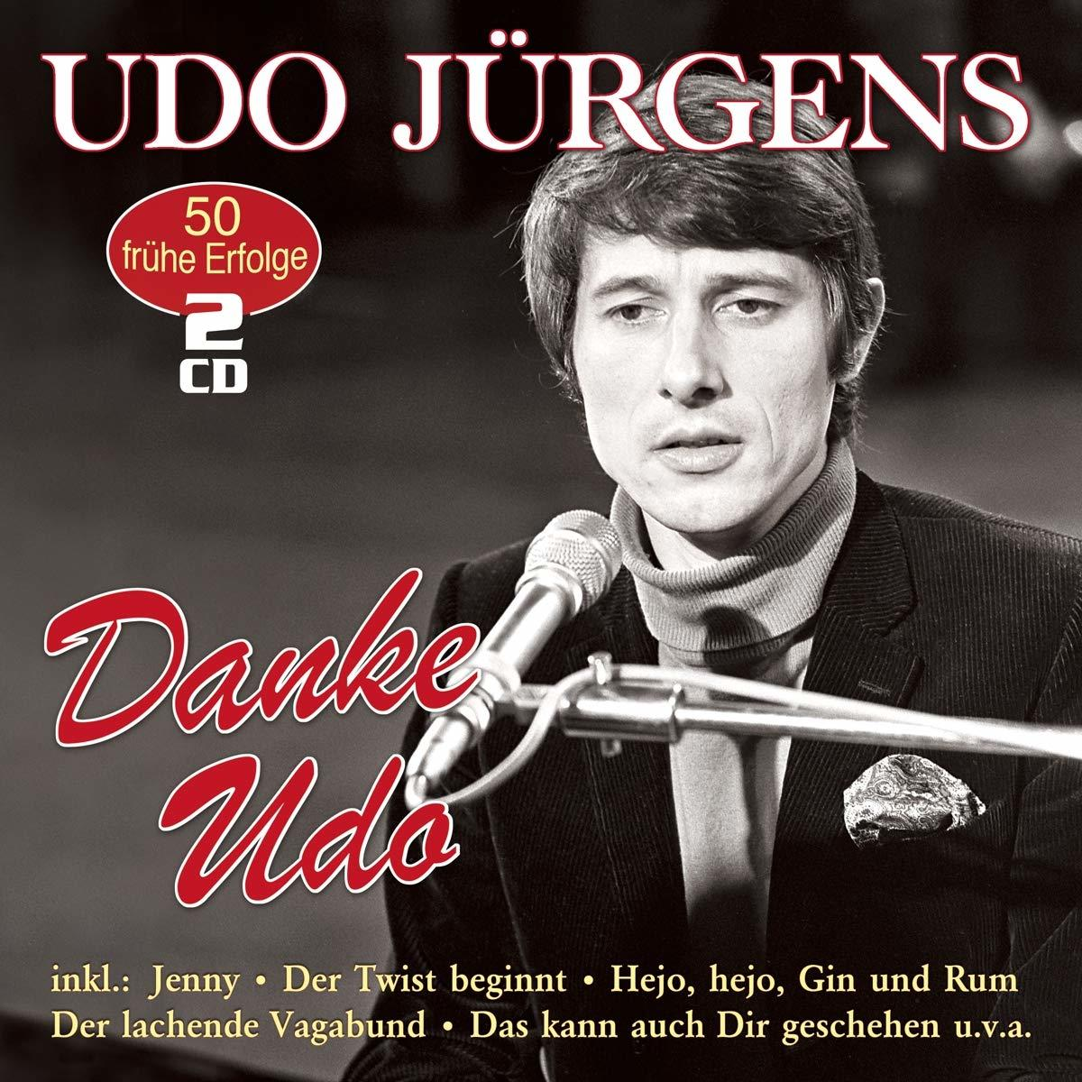 Albumcover von Udo Jürgens mit Porträt und den Worten Danke Udo.