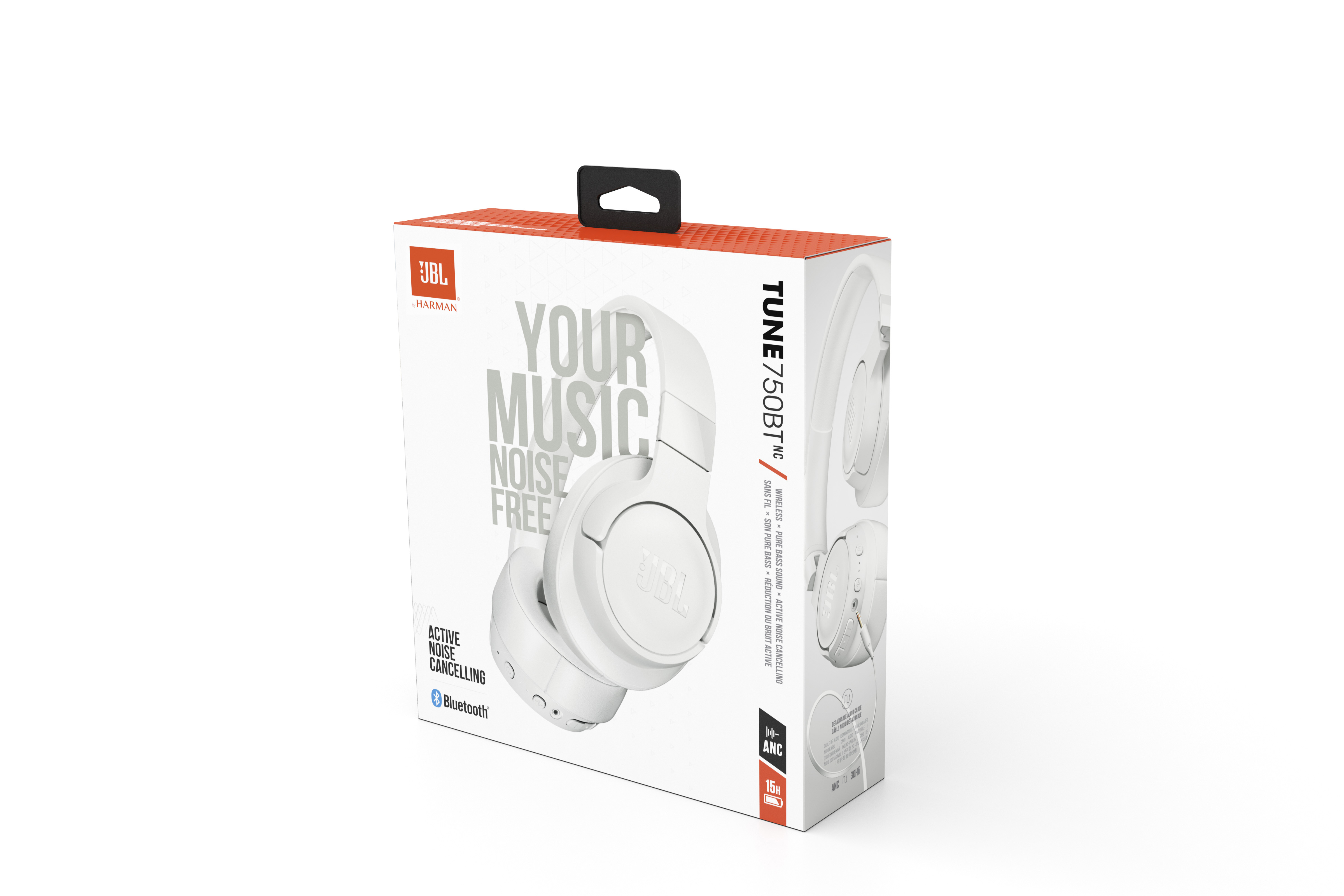 JBL Bluetooth Kopfhörer Tune750BT Over-Ear, weiß