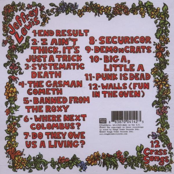 Jeffrey Lewis - 12 Crass Songs  - (CD)