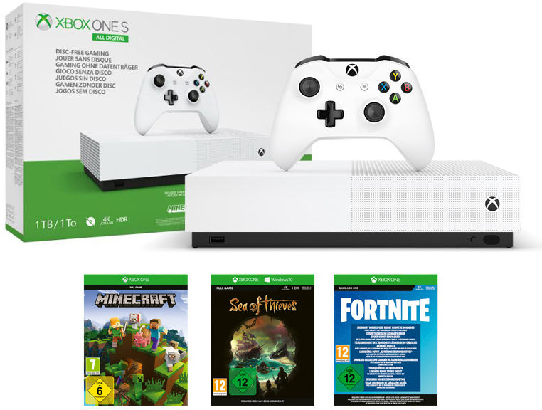 MICROSOFT Xbox One S 1TB – All Digital Edition