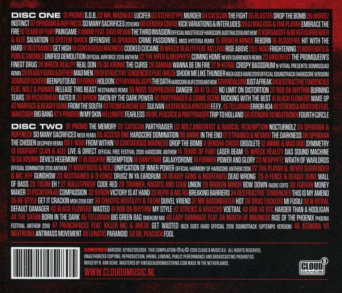De albumhoes van een compilatie met een tracklist en barcode.