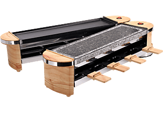 NOUVEL Docking-Wood - Raclette (Schwarz/Holz)