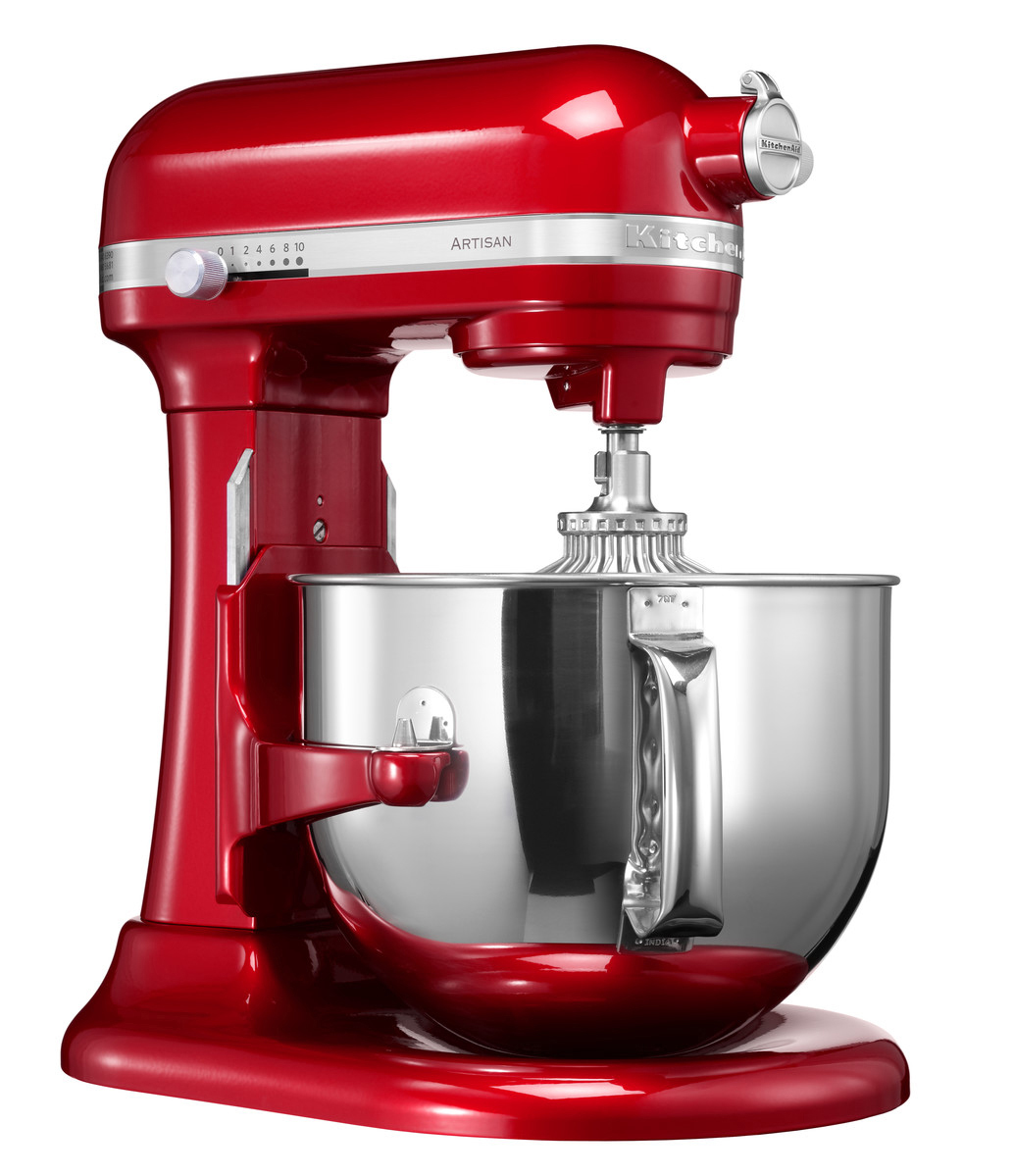 KITCHENAID 5KSM7580XECA Artisan Küchenmaschine Rot (Rührschüsselkapazität: 6,9 l, 500 Watt)