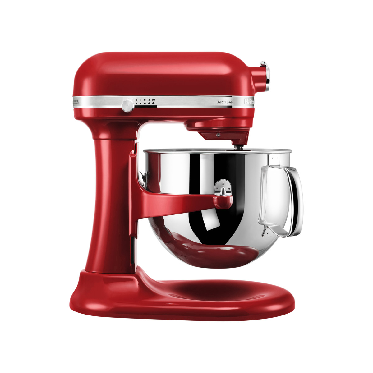 KITCHENAID 5KSM7580XECA Artisan Küchenmaschine Rot (Rührschüsselkapazität: 6,9 l, 500 Watt)