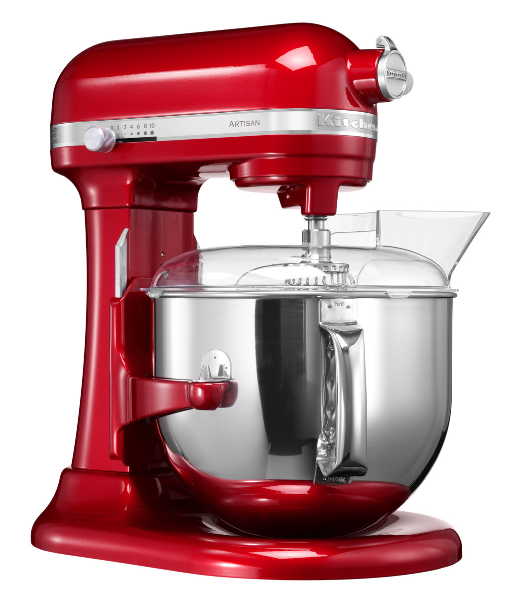 KITCHENAID 5KSM7580XECA Artisan Küchenmaschine Rot (Rührschüsselkapazität: 6,9 l, 500 Watt)