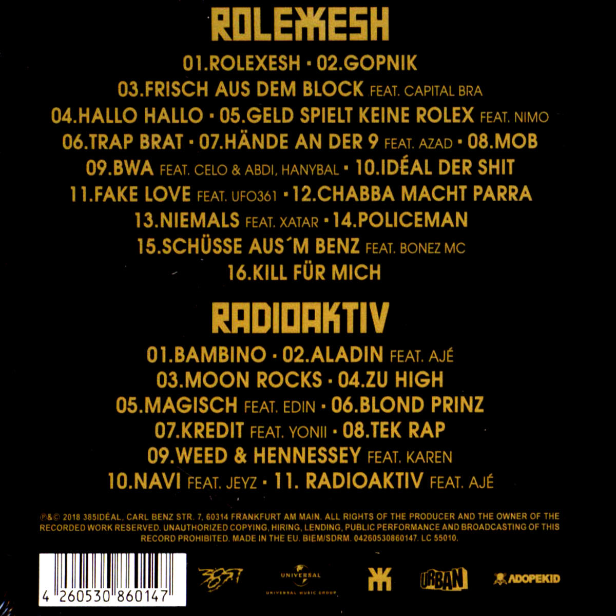 Olexesh - Rolexesh (incl. Radioaktiv Tape) [CD]