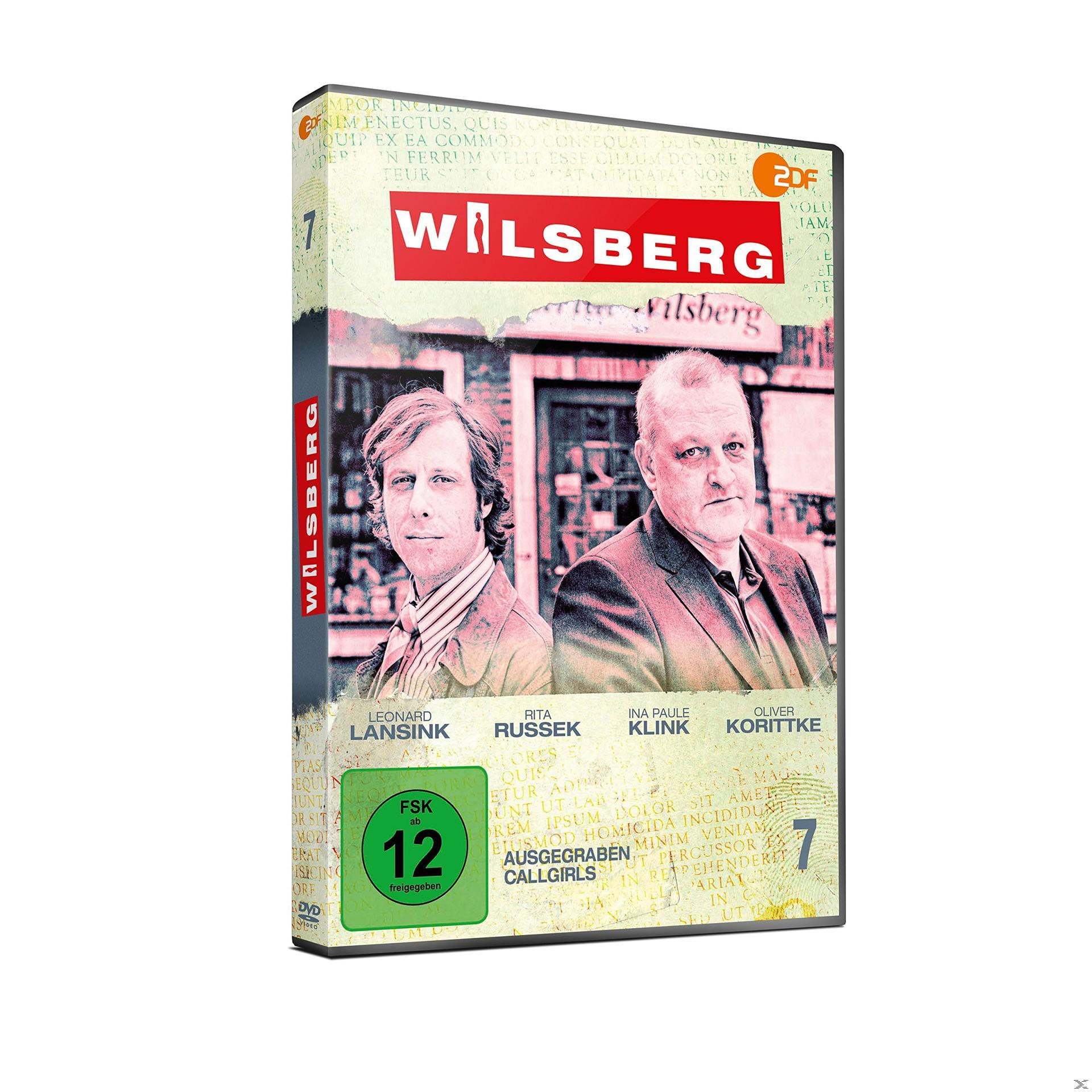Wilsberg DVD-Cover. Zwei Männer in Anzügen, Text und eine DVD-Hülle.