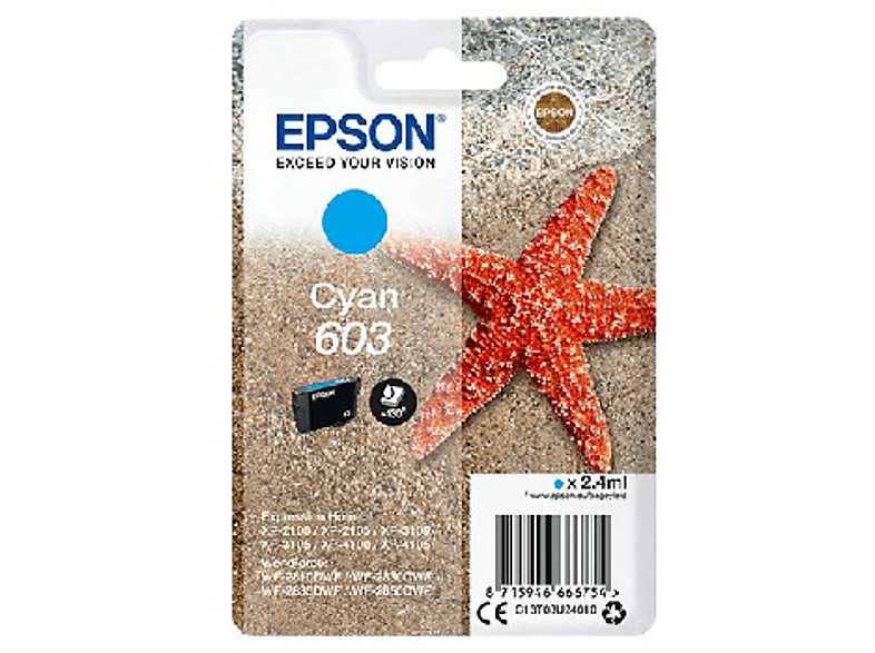 Epson 603 Cian, 2.4 ml