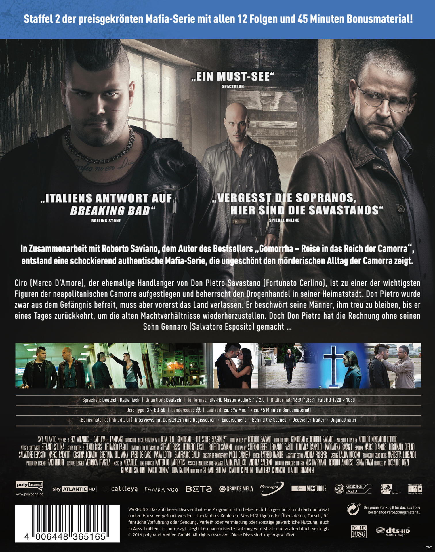 DVD-Cover mit drei Männern und Text auf Deutsch. Enthält Titel und Besetzung.