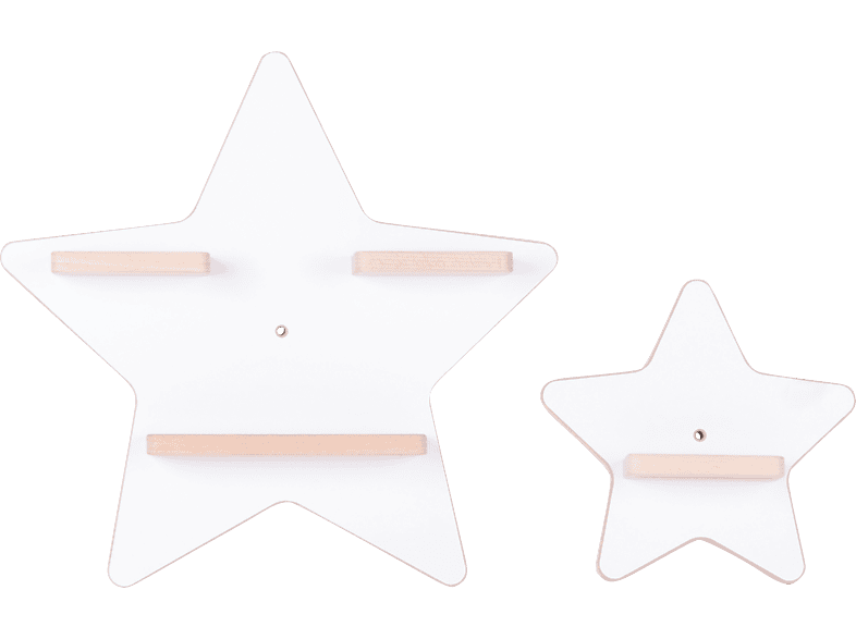 BOARTI 2er Sammelset Sterne, weiß Regal, Weiß | Tonie-Boxen & -Figuren