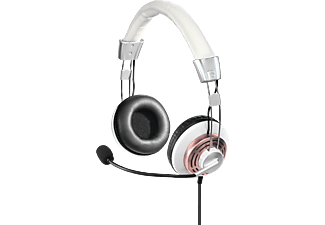 HAMA Style - Cuffie con microfono (Wired, Stereo, On-ear, Rosa/Bianco)