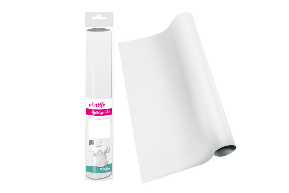 PLOTTIX PuffyFlex - 32 x 50cm - Weiß Bügelfolie