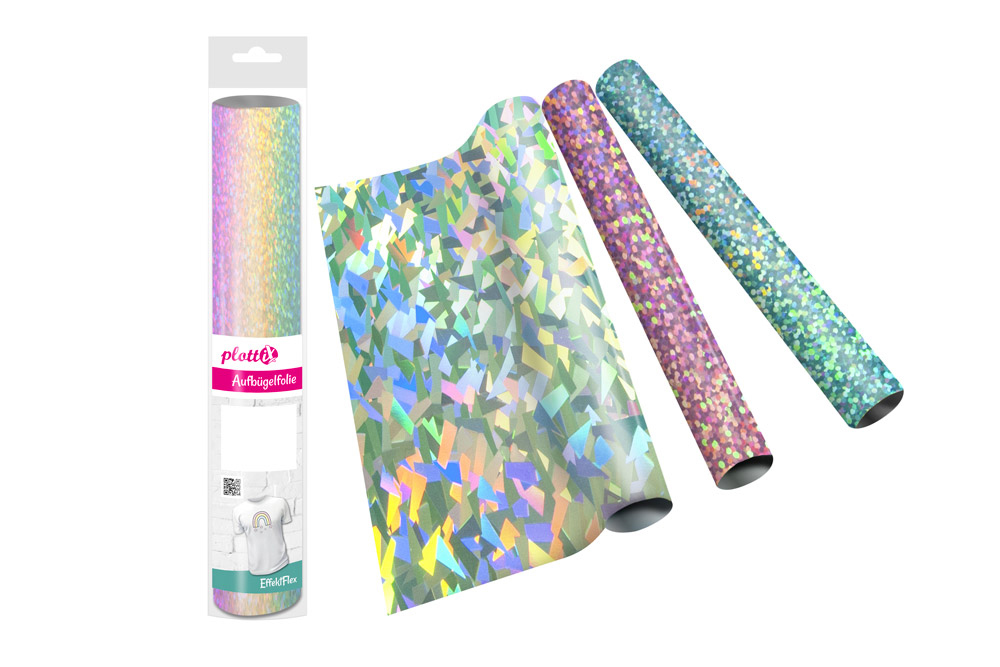 PLOTTIX EffektFlex - 32 x 50cm - Silber Bügelfolie