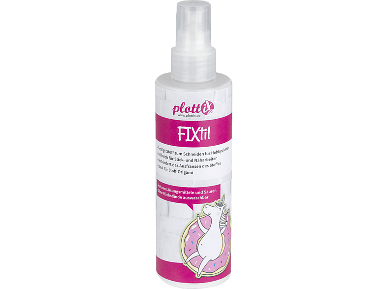 PLOTTIX FIXtil Weiß/Magenta Textilverstärker Textilstabilisator 
