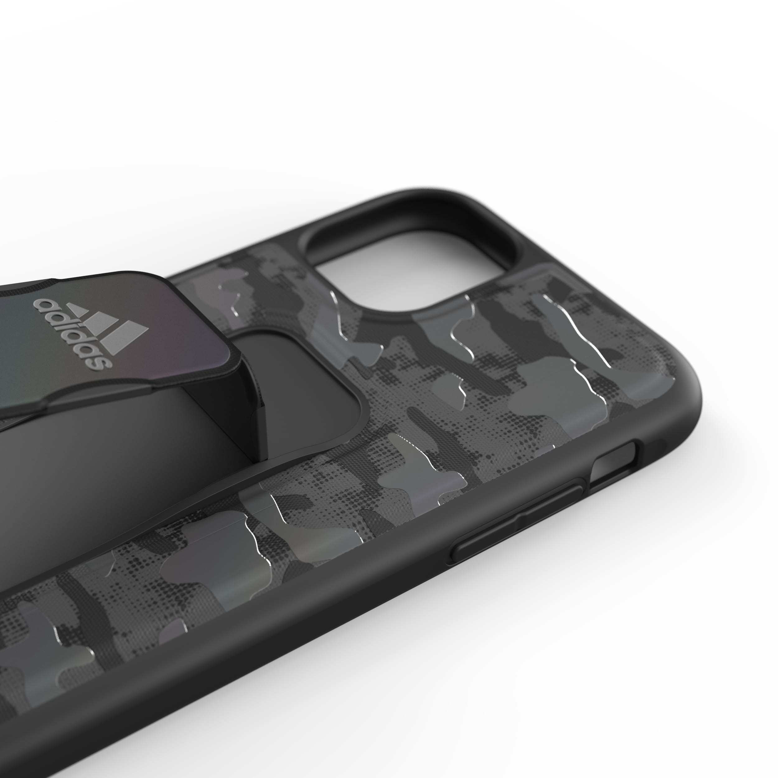 ADIDAS SPORT Grip case CAMO, Backcover, Apple, iPhone 11, Schwarz