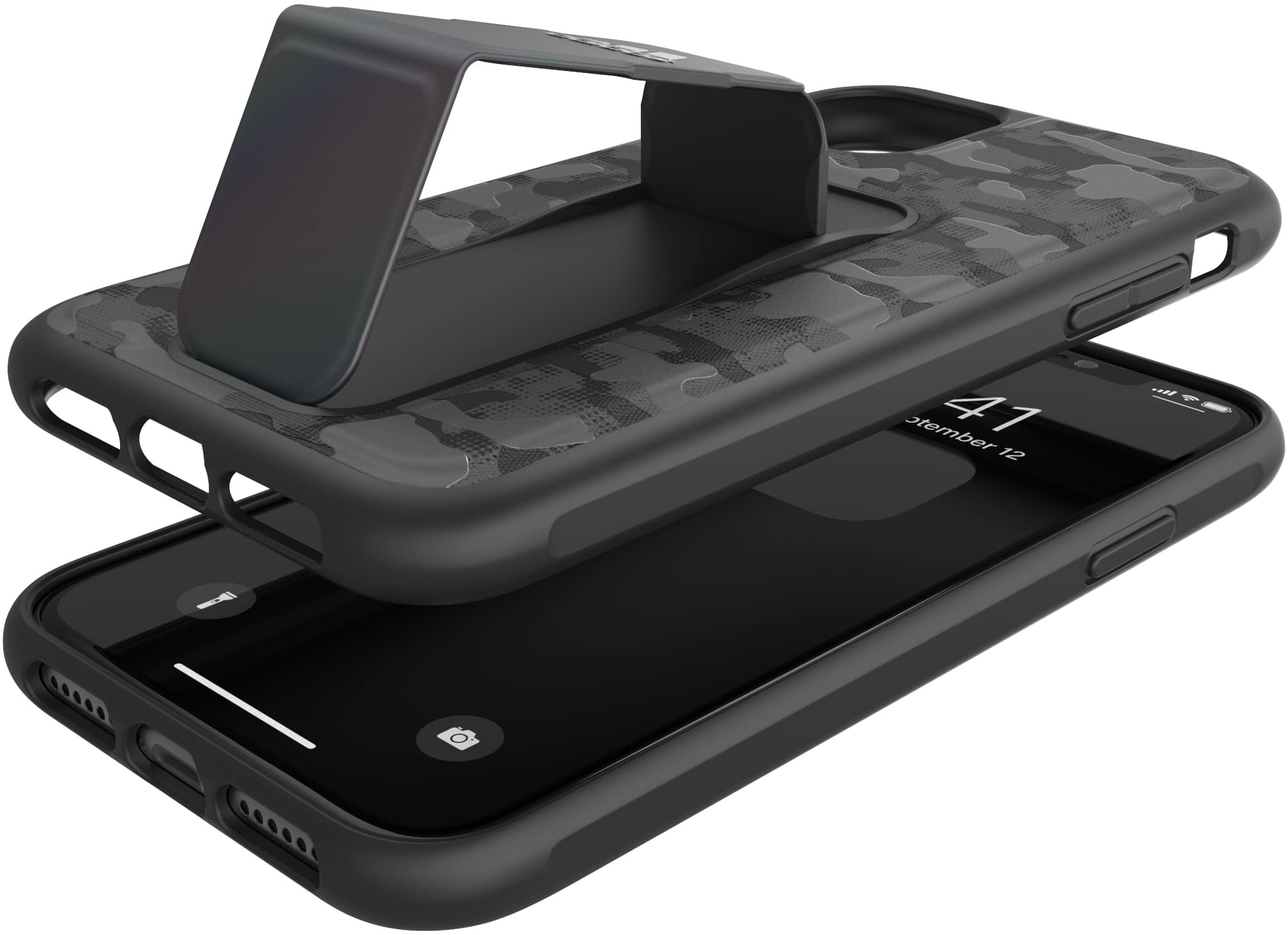 ADIDAS Backcover, SPORT iPhone 11, Grip Schwarz CAMO, Apple, case