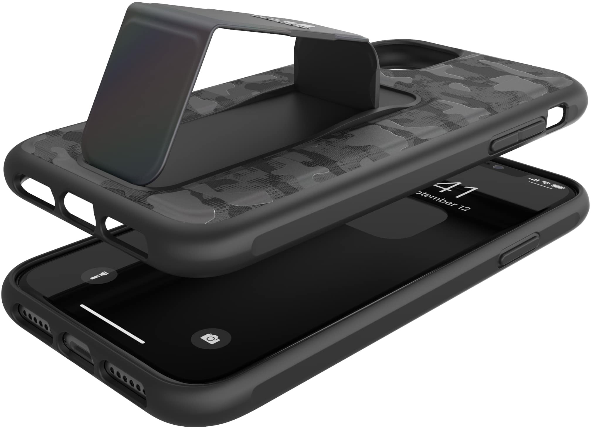 ADIDAS SPORT Grip case CAMO, Backcover, Apple, iPhone 11, Schwarz