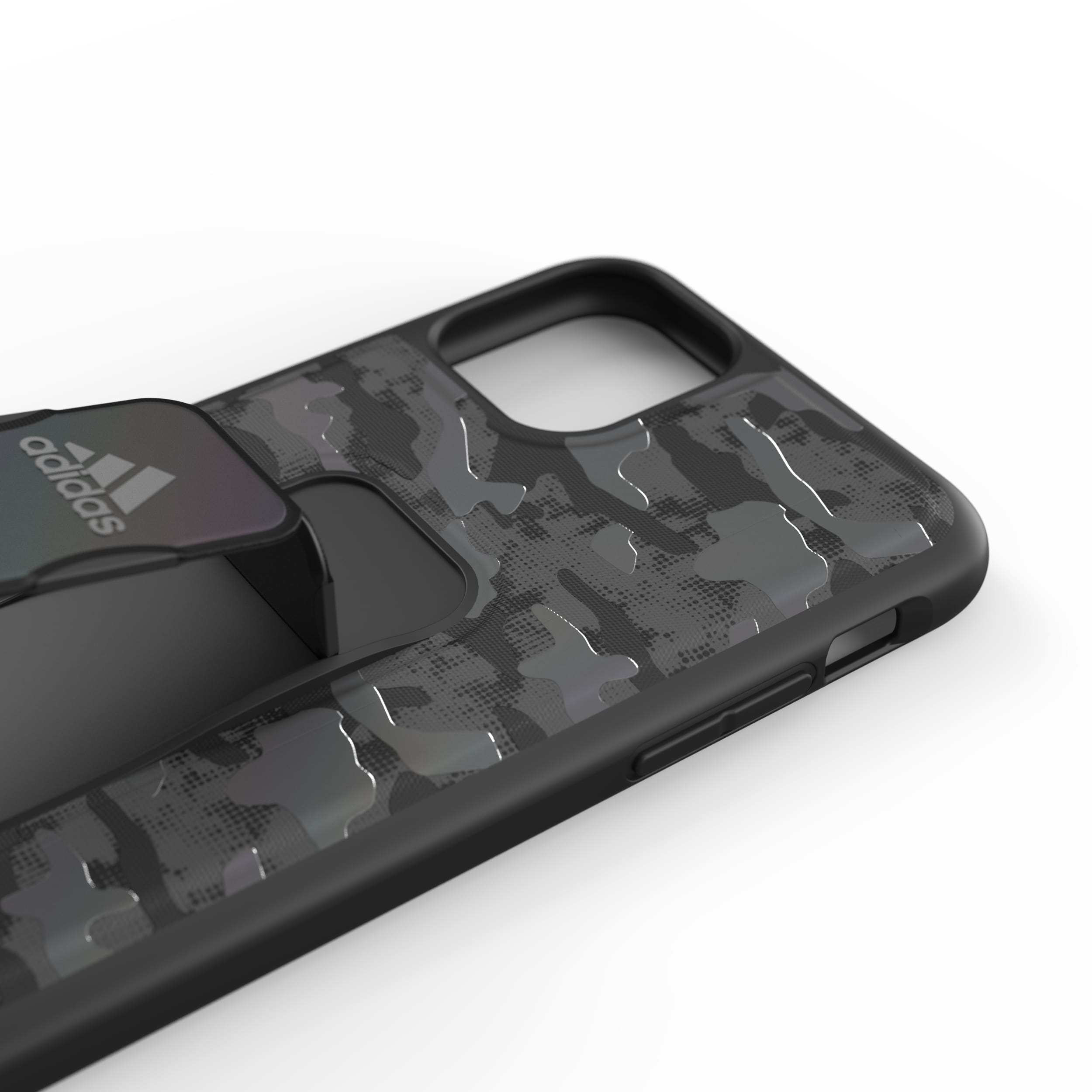 ADIDAS SPORT Grip case CAMO, Backcover, Apple, iPhone 11 Pro Max, Schwarz