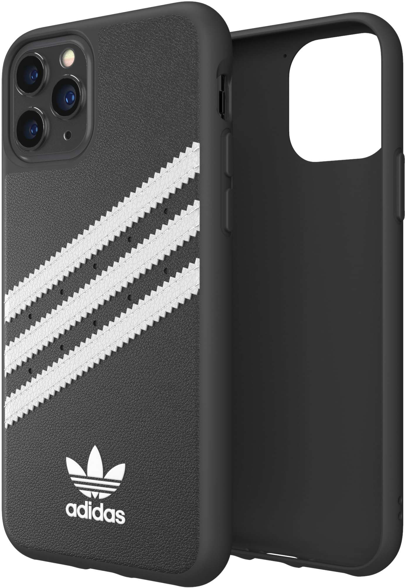 ADIDAS ORIGINALS Moulded Case PU, Backcover, Apple, iPhone 11 Pro, Schwarz/Weiß