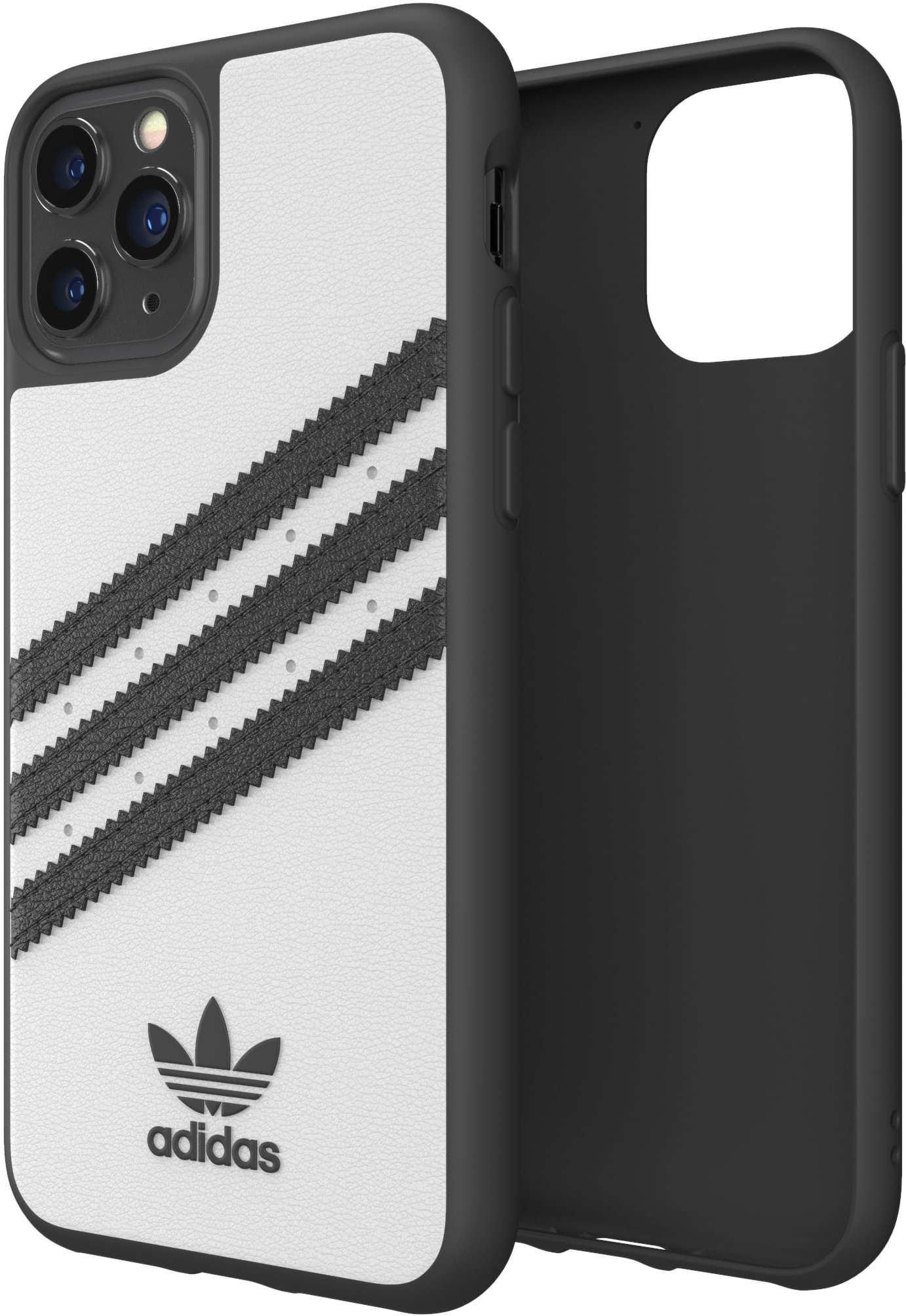 ADIDAS ORIGINALS Moulded Case PU, Backcover, Apple, iPhone 11 Pro, Schwarz/Weiß