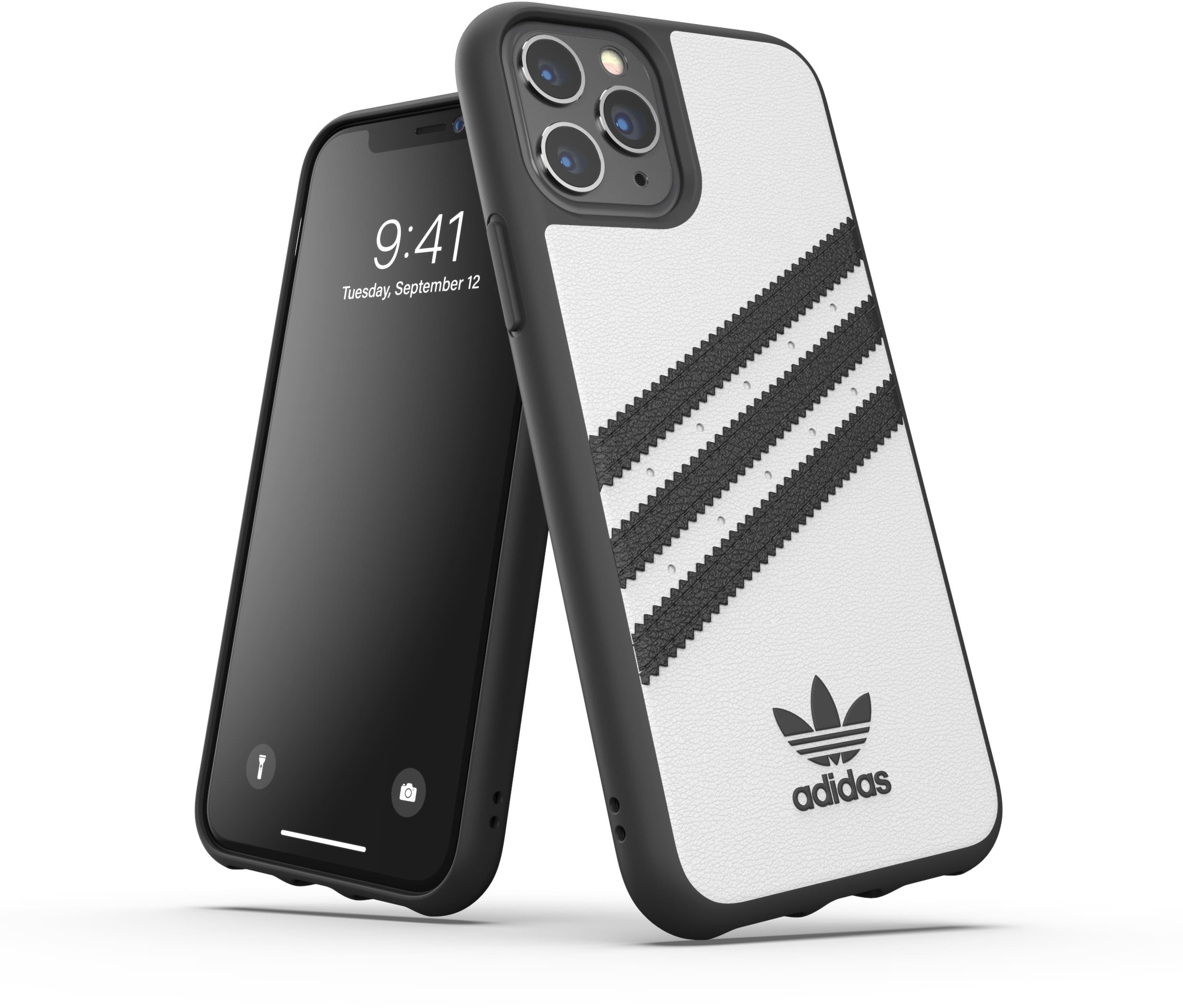 ADIDAS ORIGINALS Moulded Case PU, Backcover, Apple, iPhone 11 Pro, Schwarz/Weiß