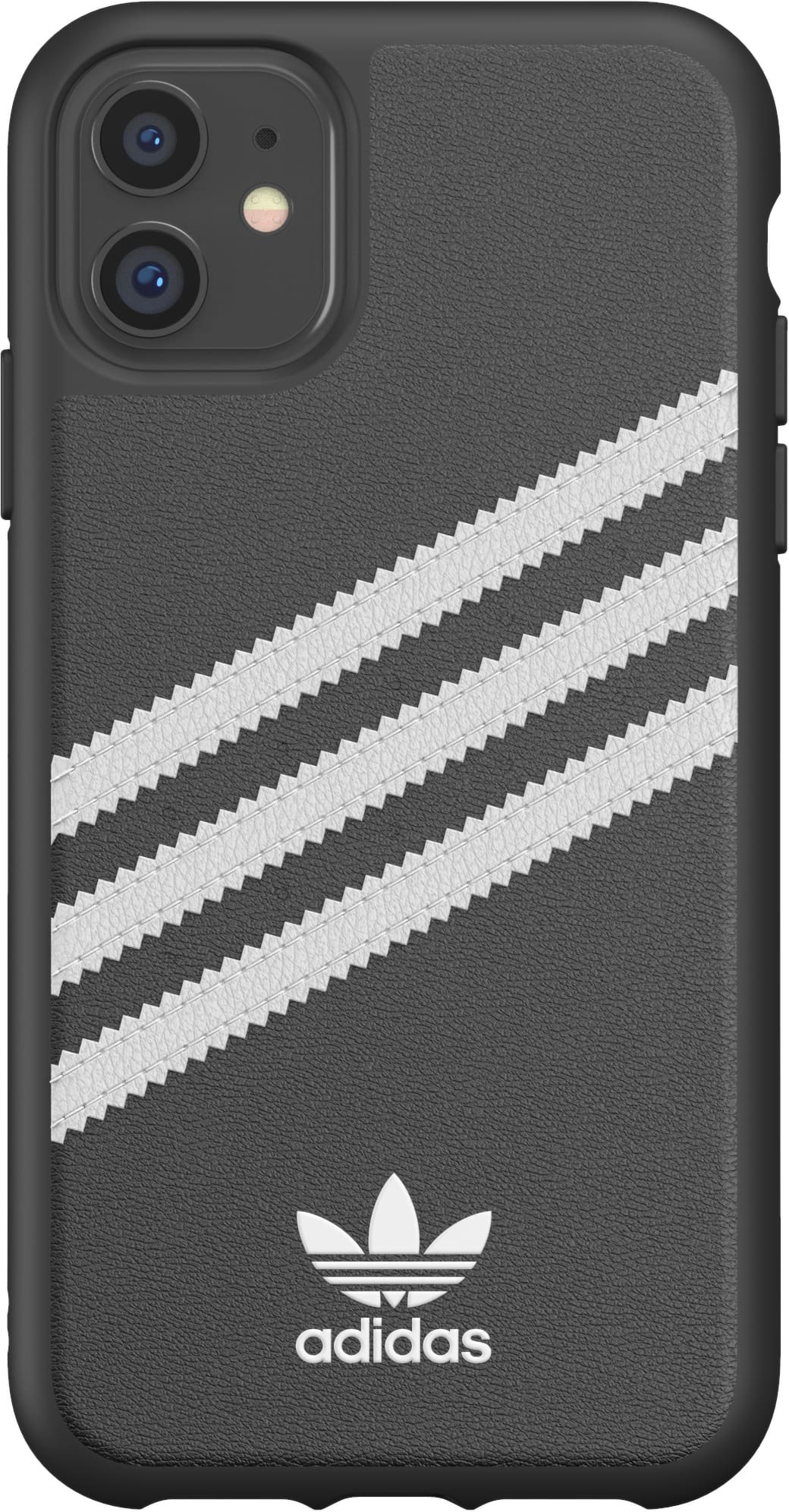 ADIDAS ORIGINALS Moulded Case PU, Backcover, Apple, iPhone 11, Schwarz/Weiß