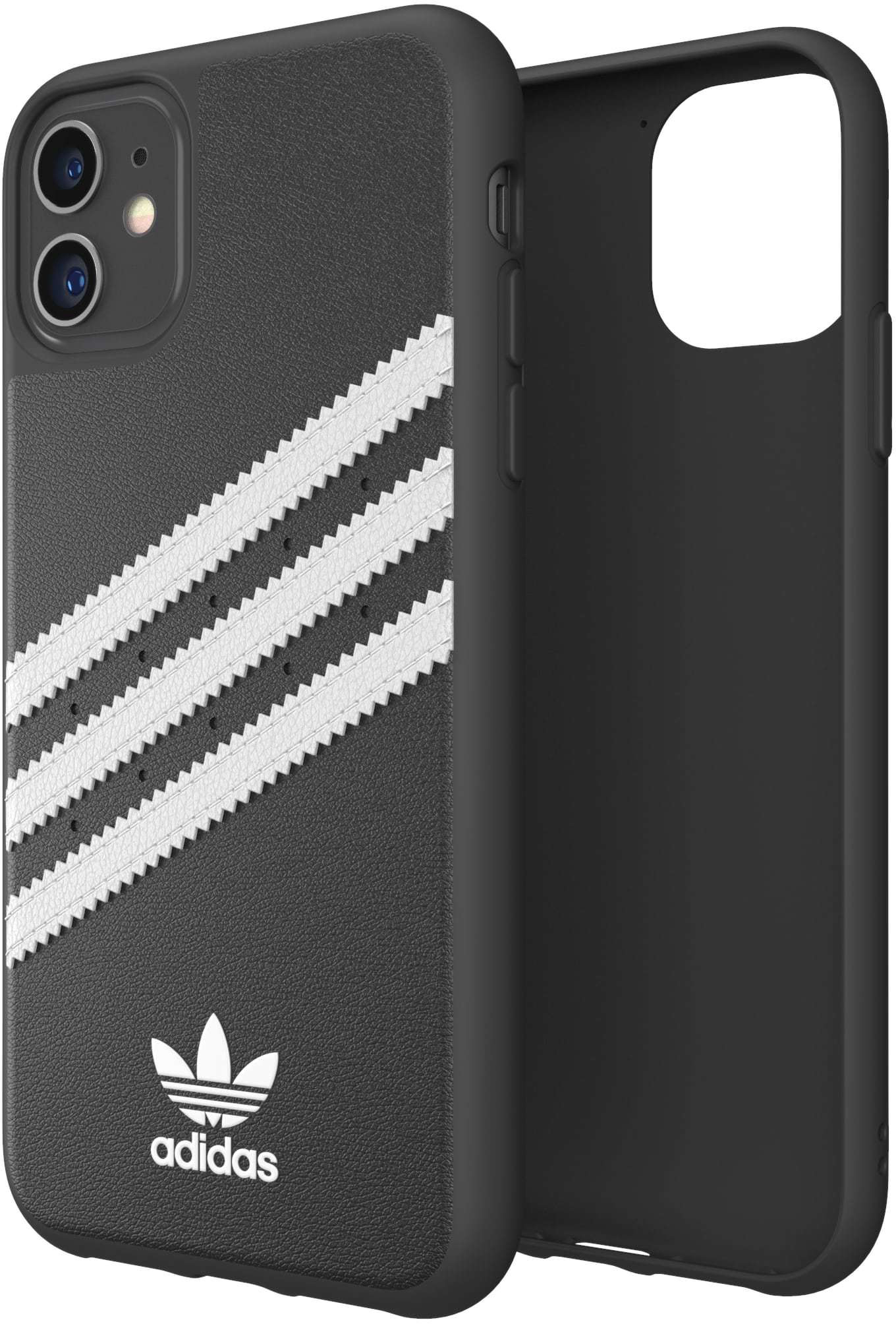 ADIDAS ORIGINALS Moulded Case PU, Backcover, Apple, iPhone 11, Schwarz/Weiß
