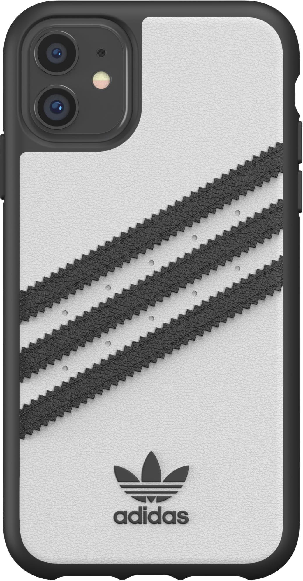 ADIDAS ORIGINALS PU, Apple, Backcover, Weiß/Schwarz Moulded iPhone Case 11