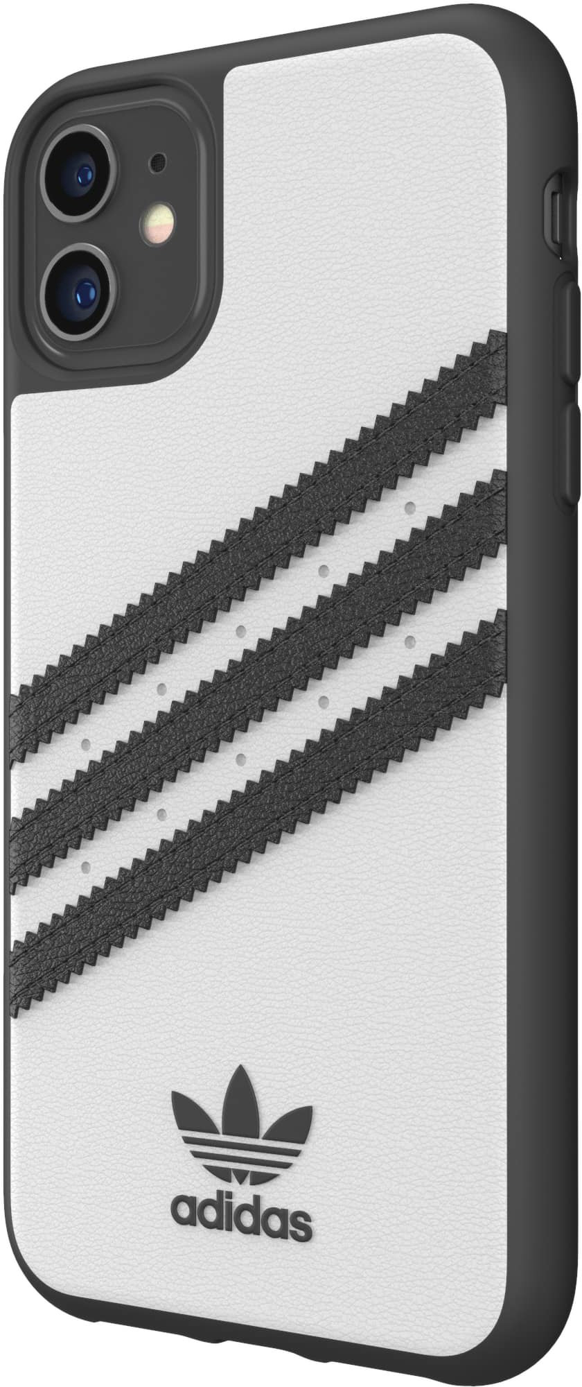 Moulded 11, ADIDAS Case Weiß/Schwarz iPhone PU, Backcover, ORIGINALS Apple,