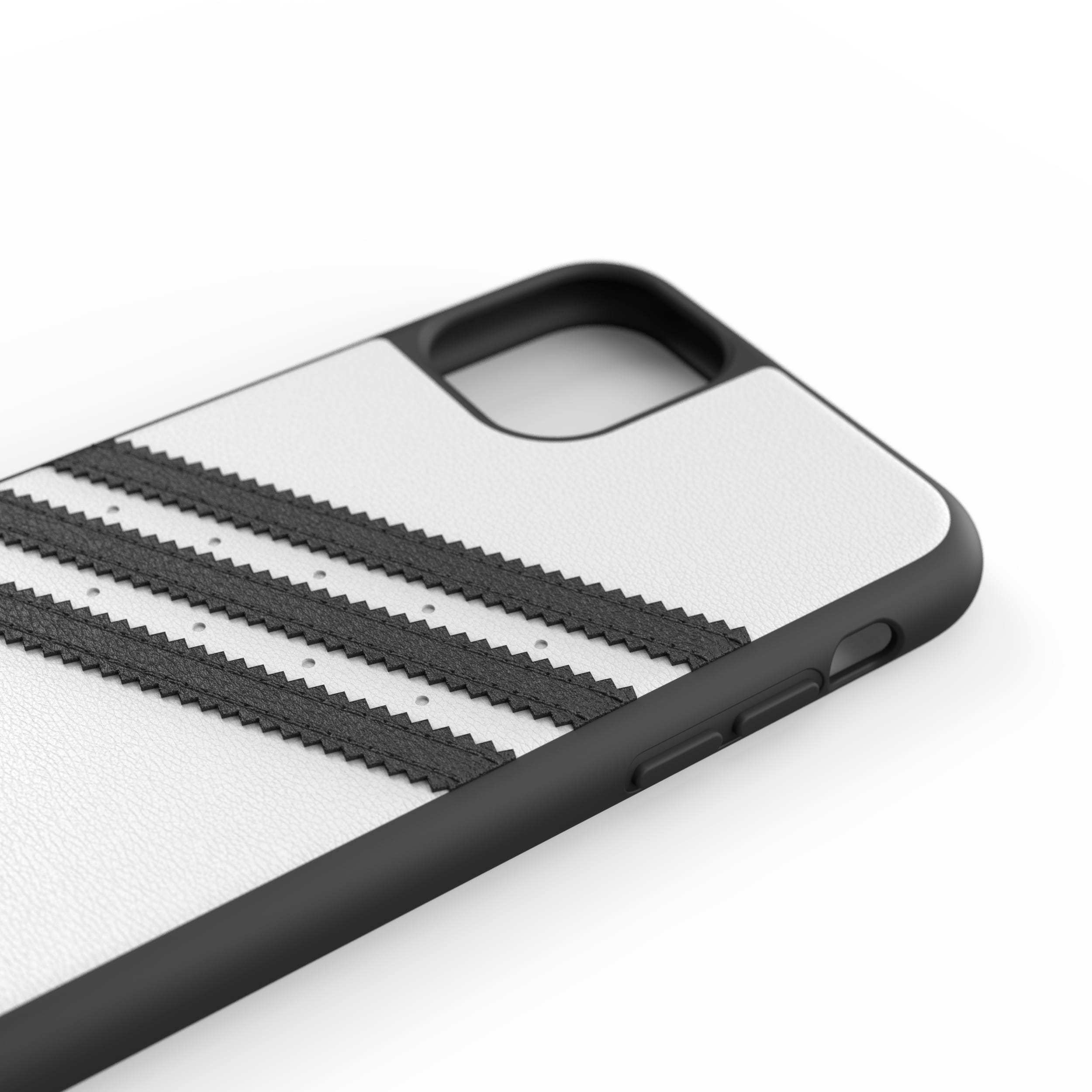 ADIDAS ORIGINALS Moulded Case PU, Backcover, Apple, iPhone 11, Weiß/Schwarz