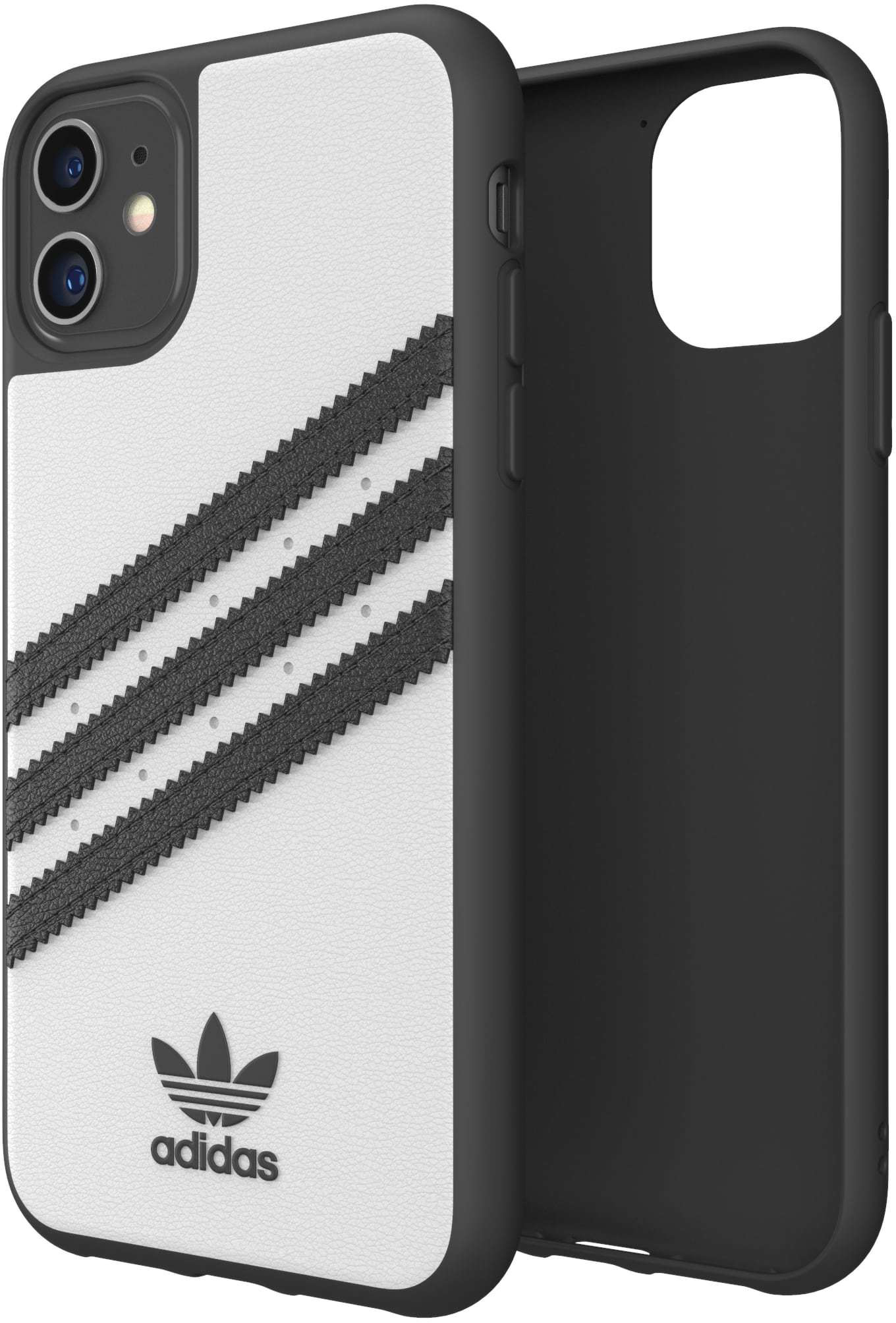 ADIDAS ORIGINALS Moulded Case PU, Backcover, Apple, iPhone 11, Weiß/Schwarz