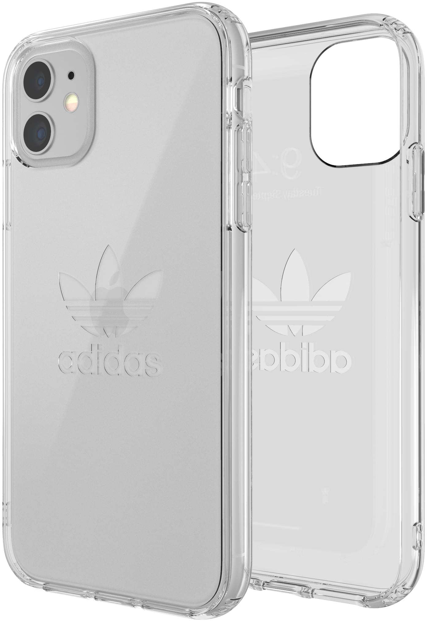 ADIDAS ORIGINALS Protective Clear Case Big Logo, Backcover, Apple, iPhone 11, Transparent