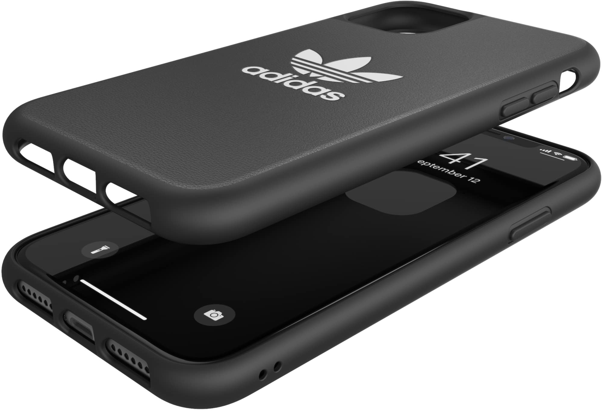 ADIDAS ORIGINALS Moulded Case BASIC, Backcover, Apple, iPhone 11, Schwarz