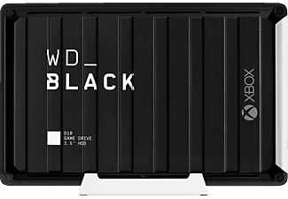 WESTERN DIGITAL WD_BLACK D10 Game Drive für Xbox One - Festplatte (Schwarz/Weiss)
