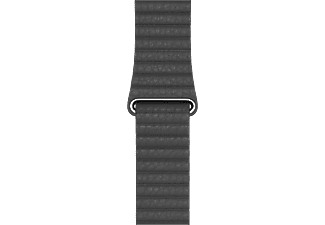 APPLE Bracelet en cuir 44 mm - Bracelet de remplacement (Noir)