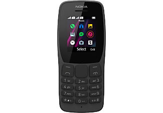 NOKIA 110 DualSIM Fekete nyomógombos kártyafüggetlen Mobiltelefon