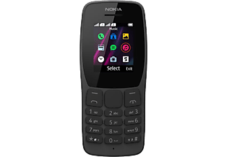 NOKIA 110 Fekete Kártyafüggő Mobiltelefon + Yettel Feltöltőkártyás Expressz csomag