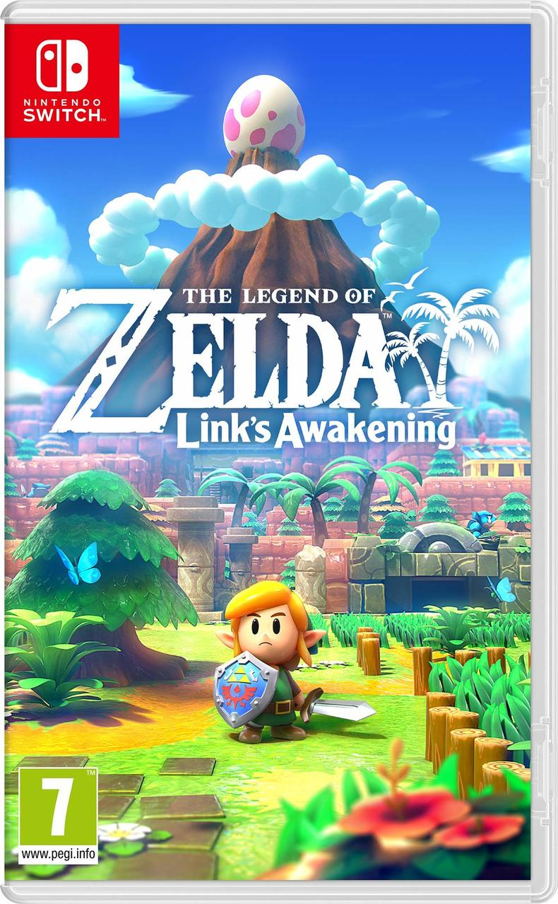 Video game box art met een cartoonkarakter dat een zwaard en schild vasthoudt.