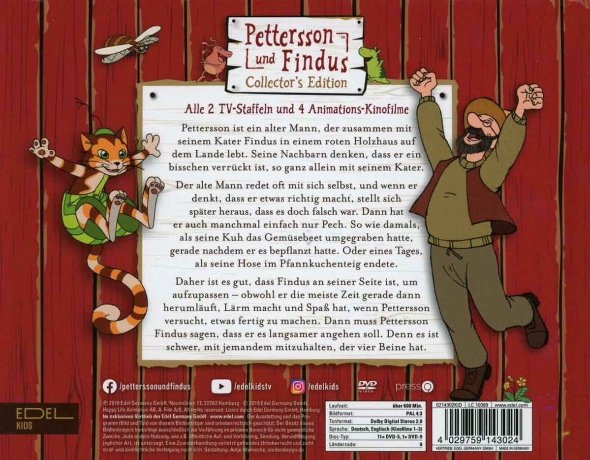 DVD-Cover mit Zeichentrickfiguren. Eine Katze und ein Mann sind in der Szene. Text ist auf Deutsch.